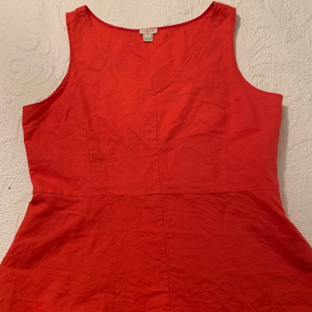 J. Crew Orange Peplum blouse